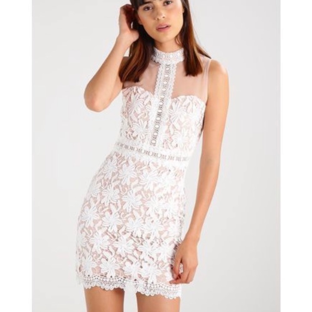 White lace dress